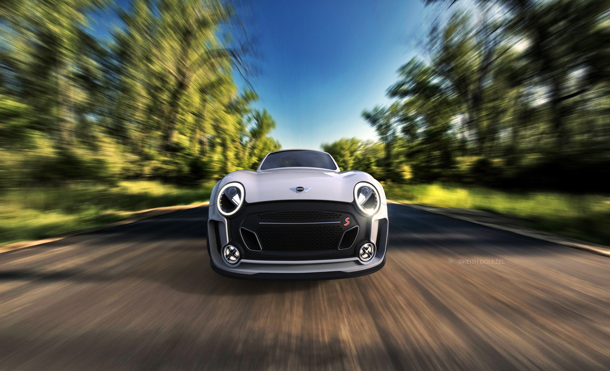 mini，pretty，Two seater car，Automobile design，brand，industrial design，